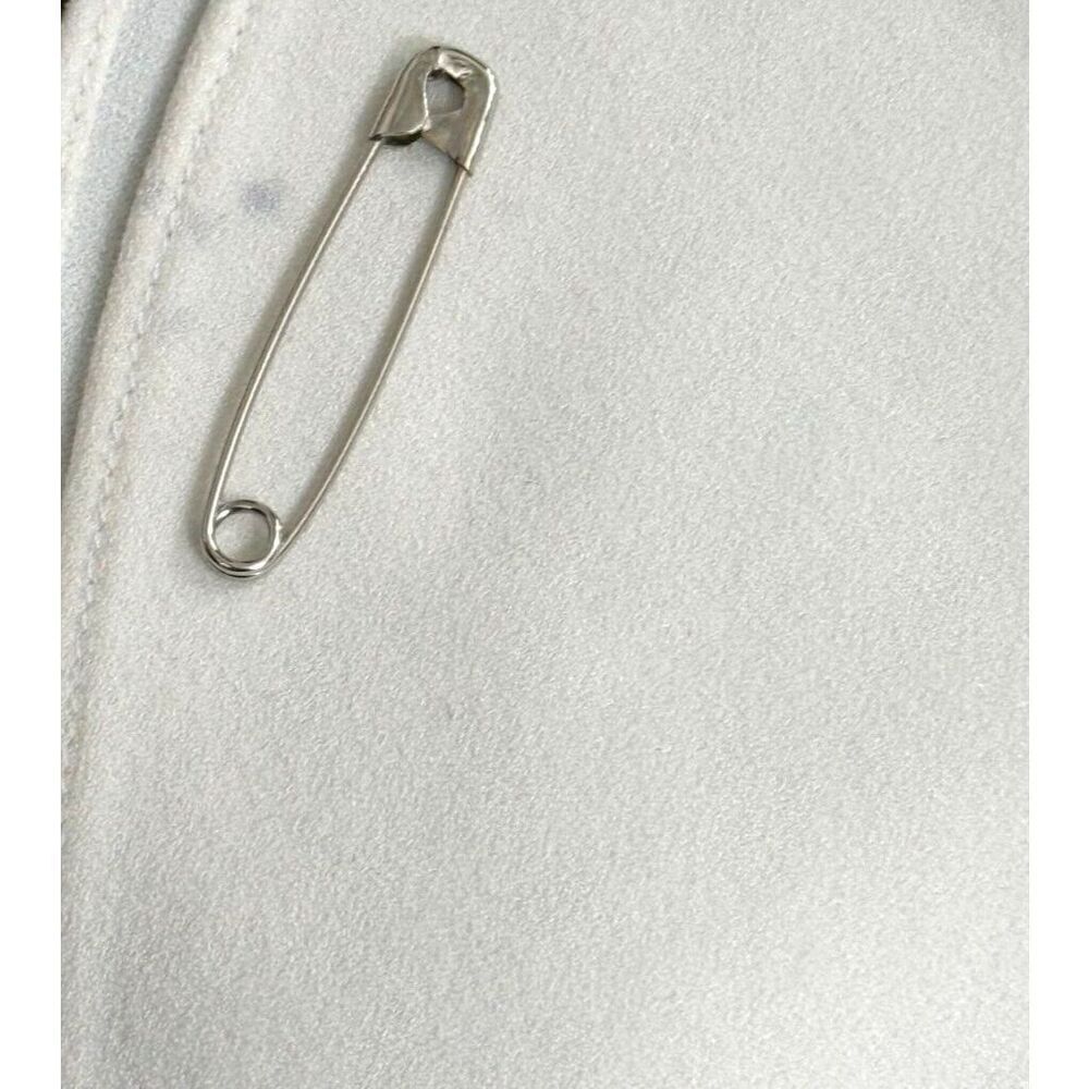 Halston Heritage Ivory Twist Flounce Hem Dress Sleeveless Size 6 Wedding Evening - Picture 11 of 16